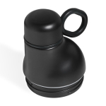 Botella térmica en acero inoxidable reciclado convertible a vaso 750ml color negro