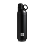 Botella térmica en acero inoxidable reciclado convertible a vaso 750ml color negro