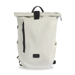 Mochila reflectante de plástico reciclado con cierre enrollable 16'' color blanco