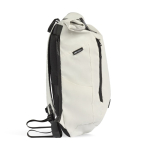 Mochila reflectante de plástico reciclado con cierre enrollable 16'' color blanco