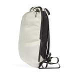 Mochila reflectante de plástico reciclado con cierre enrollable 16'' color blanco