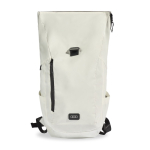 Mochila reflectante de plástico reciclado con cierre enrollable 16'' color blanco