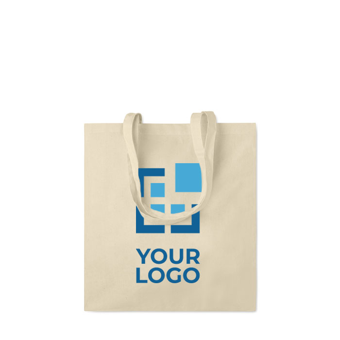 Bolsa de algodón para merchandising con asas reforzadas 140 g/m2