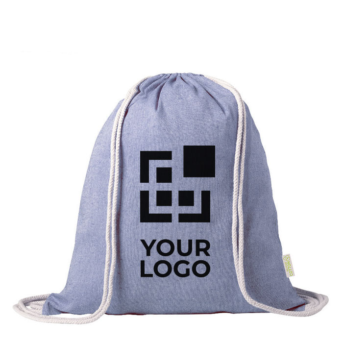 Mochila de cuerdas de algodón reciclado 120 gr/m2