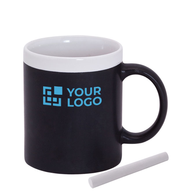Taza personalizada de cerámica pizarra con tiza 350ml Chalk