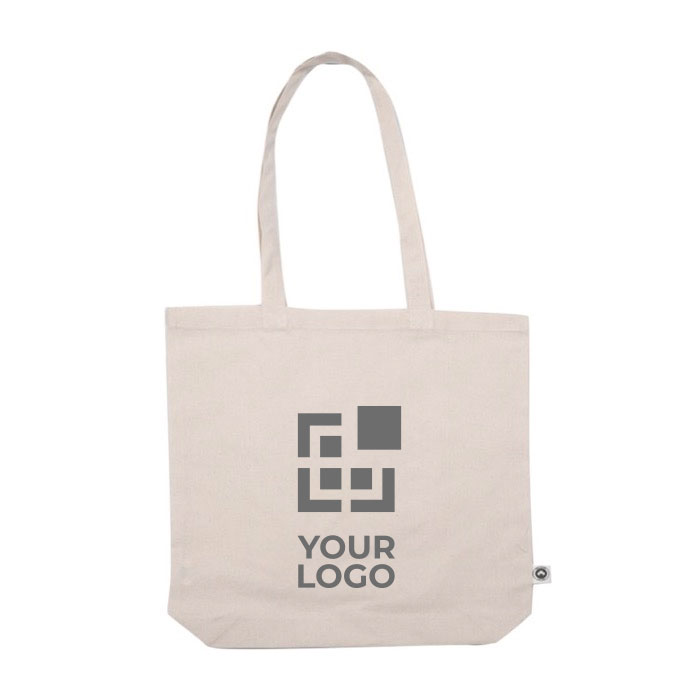 Bolsa de algodón canvas orgánico asas largas 180 g/m2