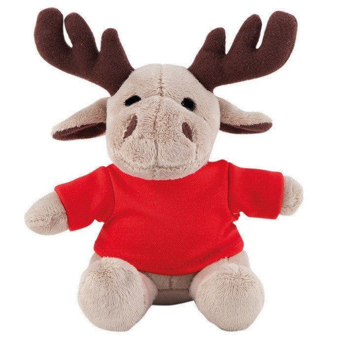 Peluche de reno personalizado con camiseta para el logo Rudolph