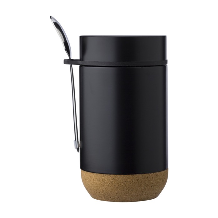 Tarro de acero con cuchara y base de corcho 400ml Tarro ToGo