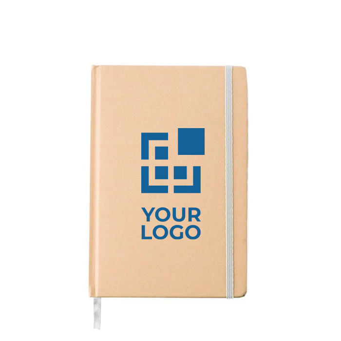 Libreta personalizada reciclada con elástico A5 hojas a rayas