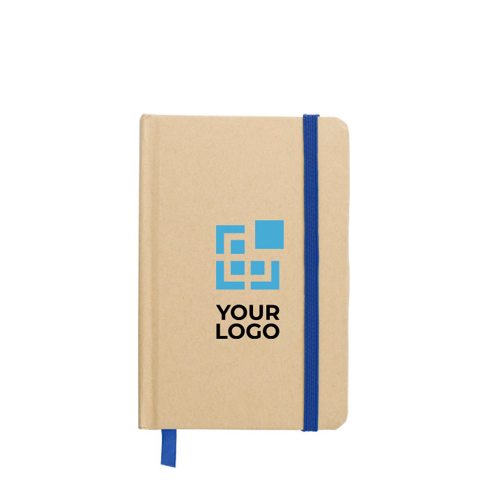 Libreta kraft con tapa de cartón reciclado aprox A6 hojas a rayas