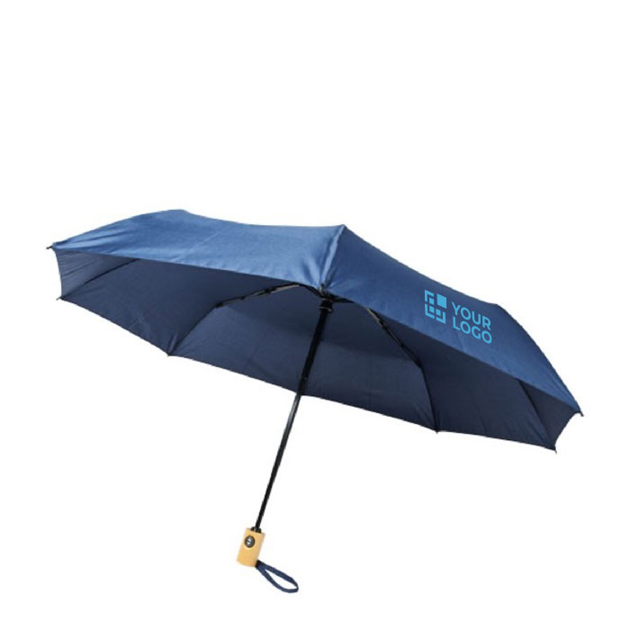 Paraguas pequeño con cierre y apertura automáticos antiviento Ø97 RPET