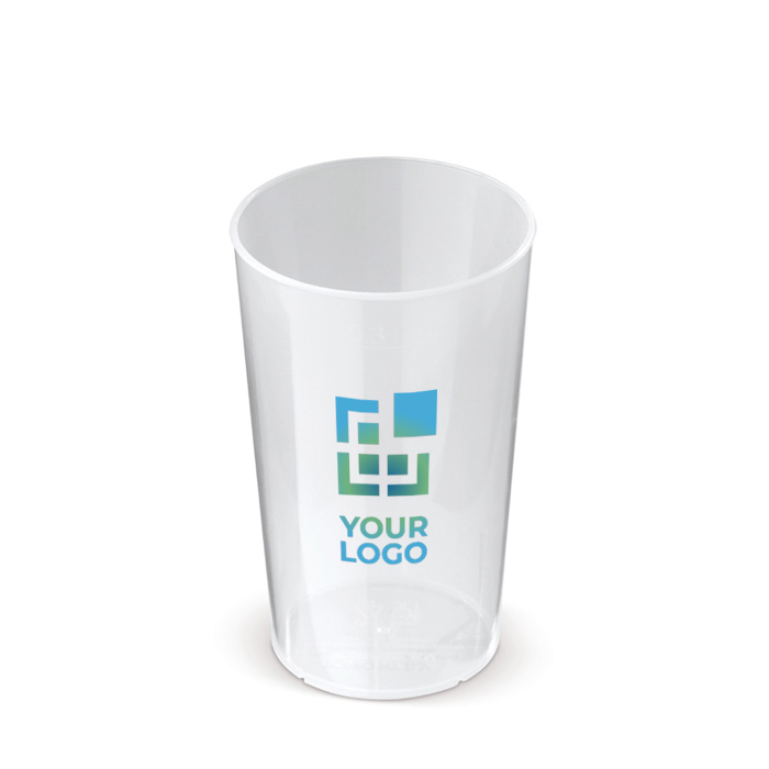 Vaso ecológico con logo apilable y 100% reciclable 270ml