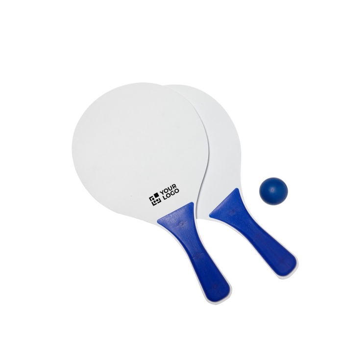 Set publicitario de raquetas con pelota Set Tenis Playa Strand