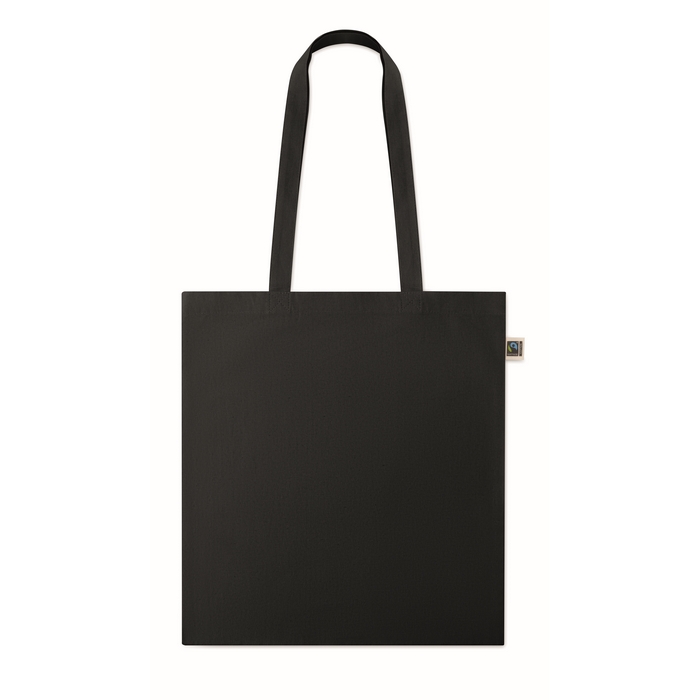 Bolsa de algodón Fairtrade con asas largas en varios colores 180g/m2