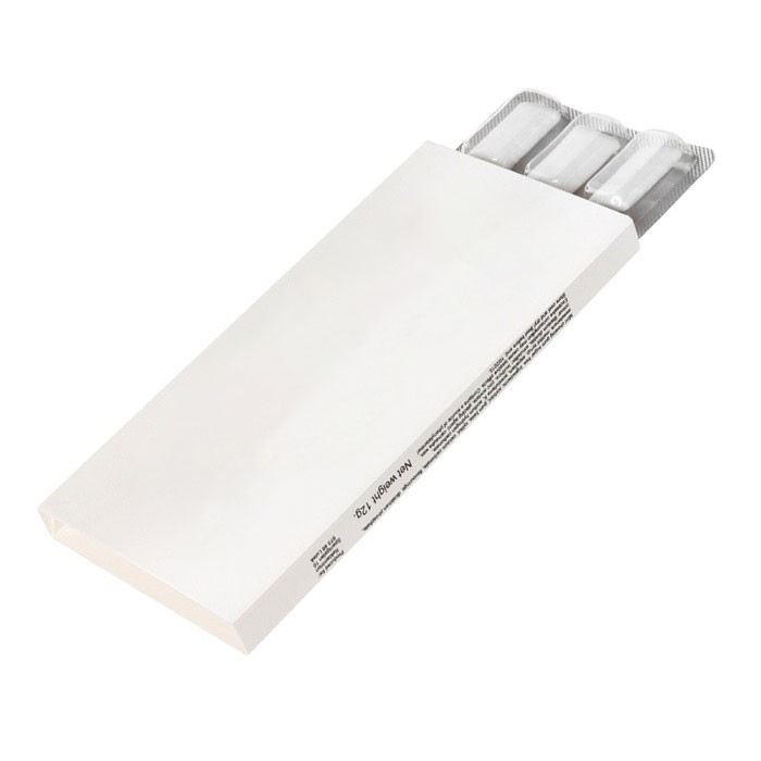 Chicles de menta sin azucar en caja de 12 unidades color menta segunda vsta