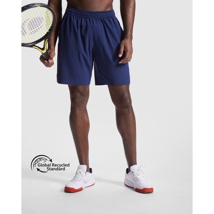 Pantalón deportivo corto para hombre elástico 100 g/m2 Roly Direct Murray color azul marino primera vista de uso Pantalón deportivo corto para hombre elástico 100 g/m2 Roly Direct Murray color azul marino primera vista de uso