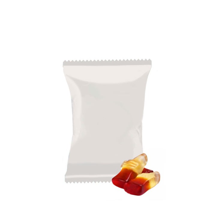 Bolsita personalizada de caramelos HARIBO de 15g color cola