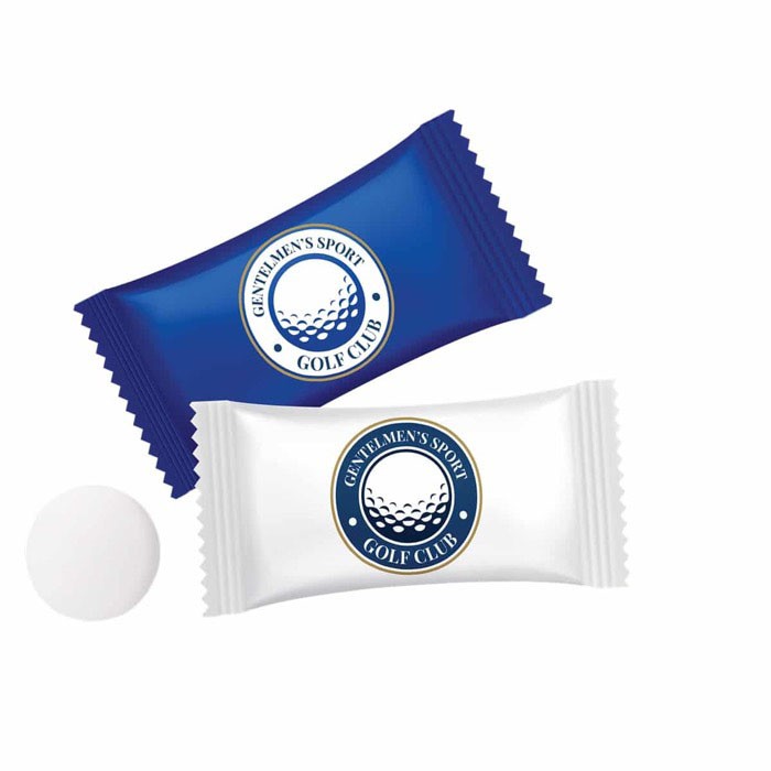 Caramelos masticables mint con sobre personalizable color blanco cuarta vista Caramelos masticables mint con sobre personalizable color blanco cuarta vista
