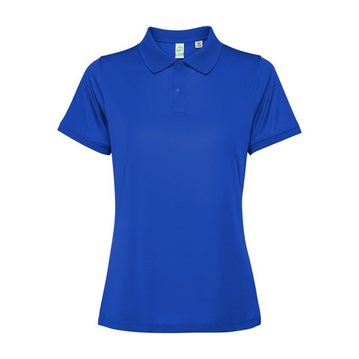Polo técnico para mujer de poliéster reciclado 125 g/2 Roly Direct Tormo color azul real segunda vista