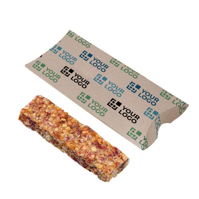 Barra de cereales muesli con arándanos rojos en cajita de 30g color blanco vista principal Barra de cereales muesli con arándanos rojos en cajita de 30g color blanco vista principal