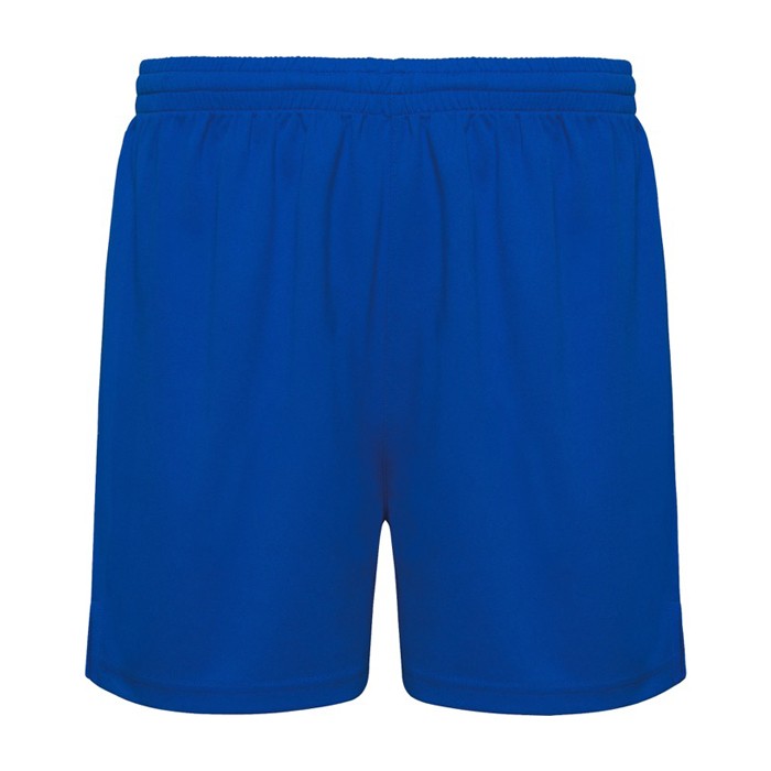 Pantalón sport corto sin slip interior 140 g/m2 Roly Direct Player color azul real segunda vista Pantalón sport corto sin slip interior 140 g/m2 Roly Direct Player color azul real segunda vista