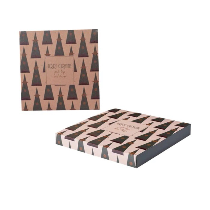 Set de 9 chocolates de 5g con chocolate blanco, negro y con leche color natural