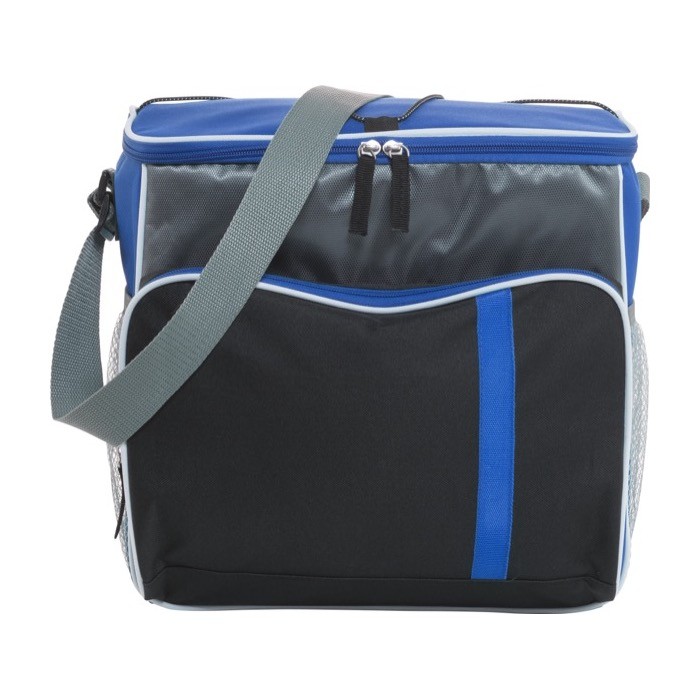 Bolsa térmica con distintos compartimientos en el exterior color azul ultramarino segunda vista Bolsa térmica con distintos compartimientos en el exterior color azul ultramarino segunda vista