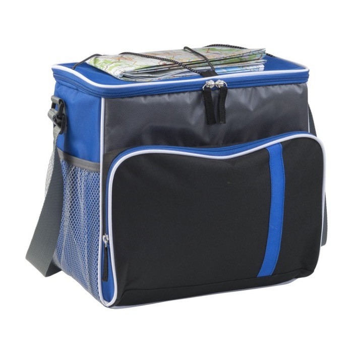 Bolsa térmica con distintos compartimientos en el exterior color azul ultramarino cuarta vista Bolsa térmica con distintos compartimientos en el exterior color azul ultramarino cuarta vista