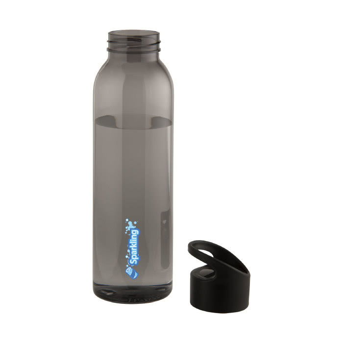 Botella de tritán para publicidad color negro con logo