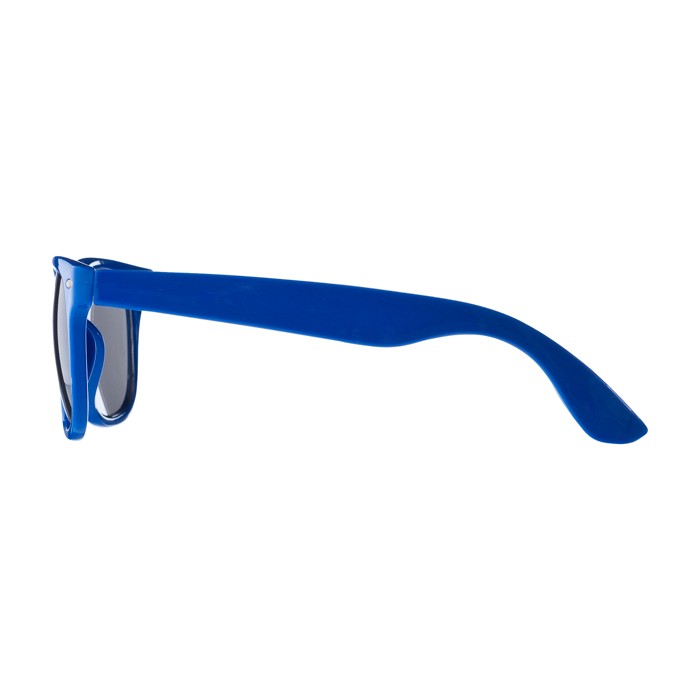 Gafas de sol estilo retro ideales para el aire libre UV400 color azul real vista lateral