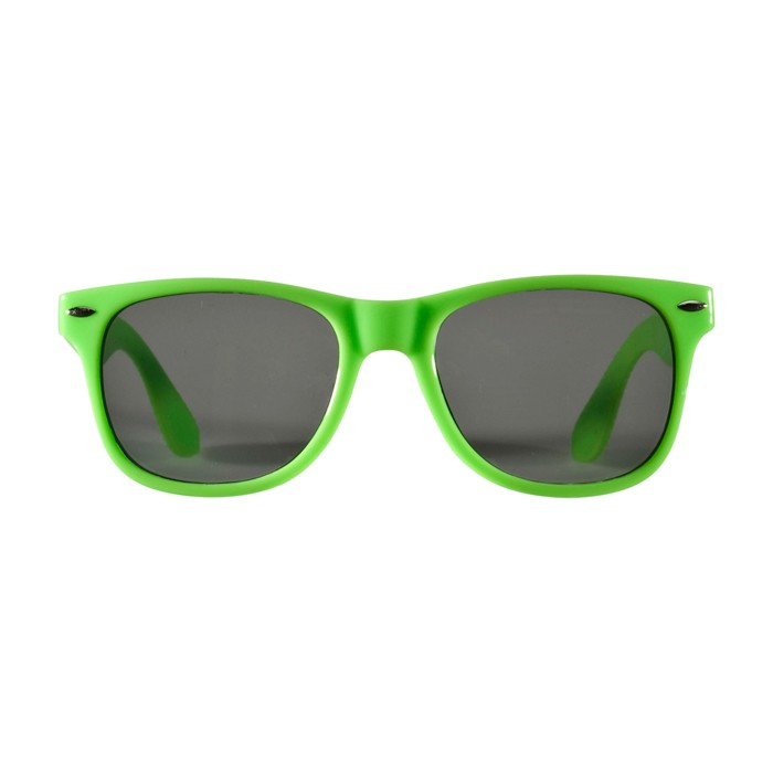 Gafas de sol estilo retro ideales para el aire libre UV400 color verde lima vista frontal