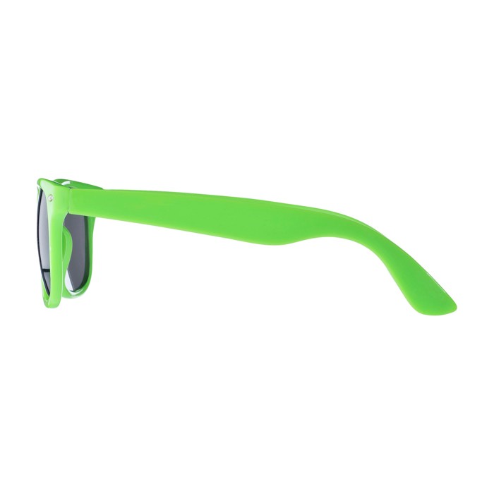 Gafas de sol estilo retro ideales para el aire libre UV400 color verde lima vista lateral