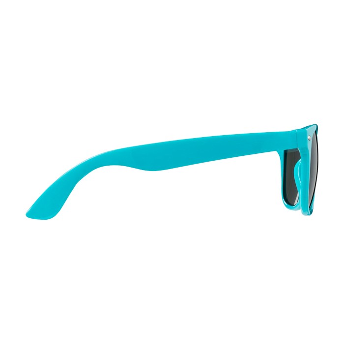 Gafas de sol estilo retro ideales para el aire libre UV400 color azul pastel vista lateral