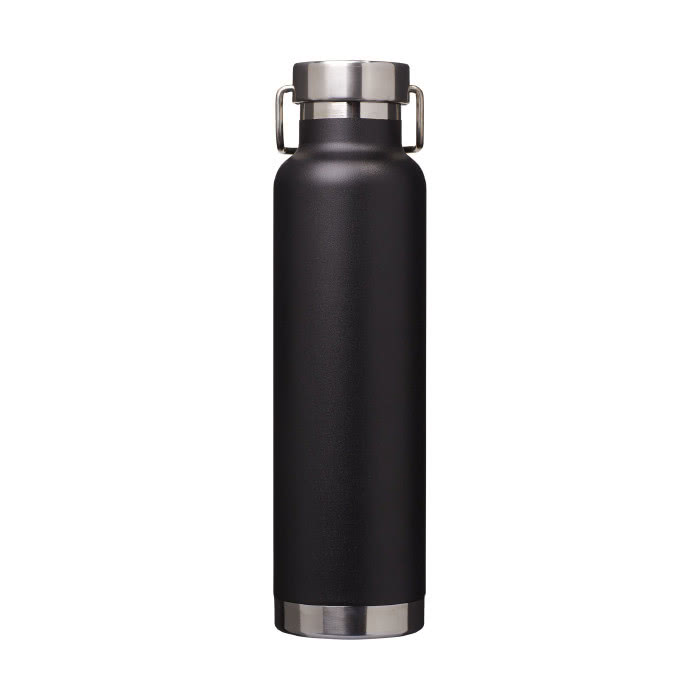 Botellas personalizada antifugas color negro vista trasera Botellas personalizada antifugas color negro vista trasera
