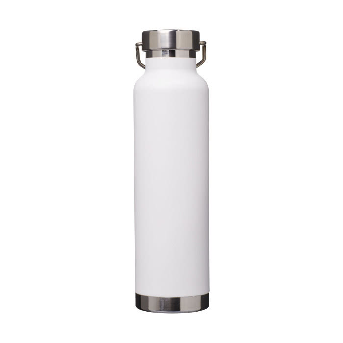 Botellas personalizada antifugas color blanco vista trasera Botellas personalizada antifugas color blanco vista trasera