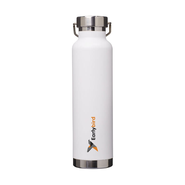 Botellas personalizada antifugas color blanco con logo Botellas personalizada antifugas color blanco con logo