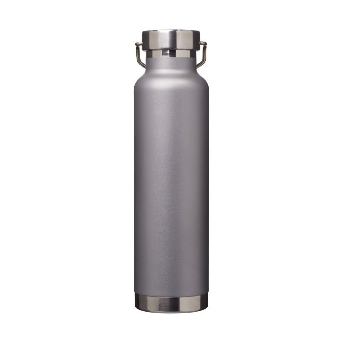 Botellas personalizada antifugas color gris vista trasera Botellas personalizada antifugas color gris vista trasera