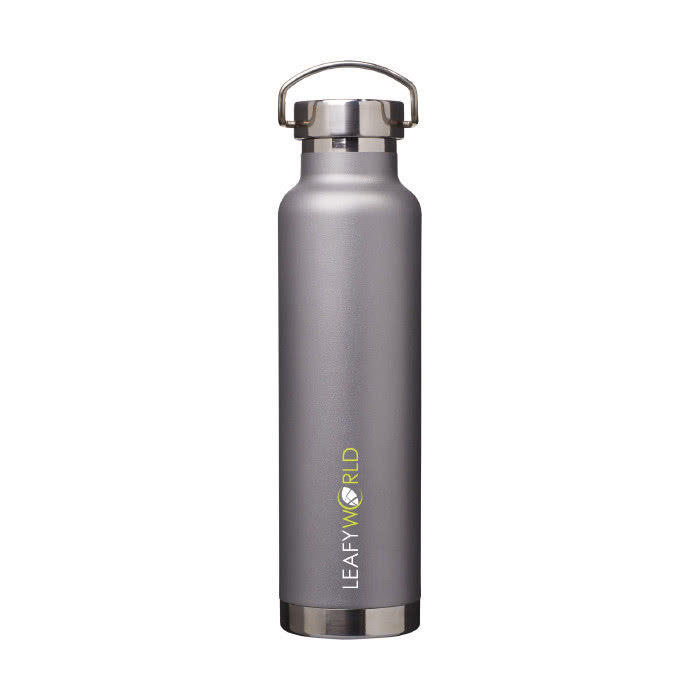 Botellas personalizada antifugas color gris con logo Botellas personalizada antifugas color gris con logo