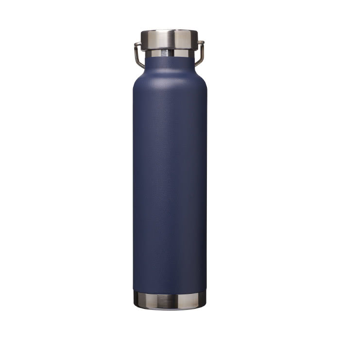 Botellas personalizada antifugas color azul vista trasera Botellas personalizada antifugas color azul vista trasera