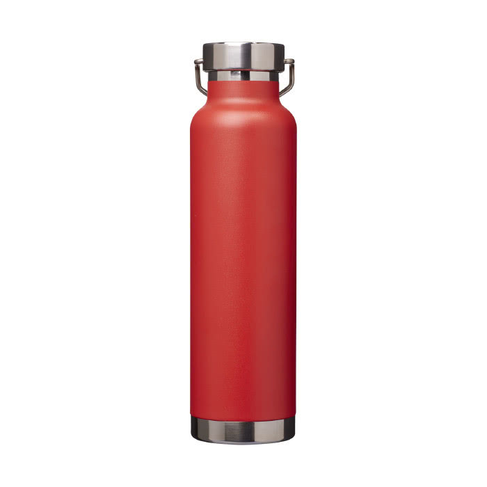 Botellas personalizada antifugas color rojo vista trasera Botellas personalizada antifugas color rojo vista trasera