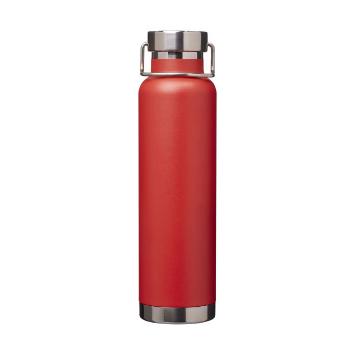 Botellas personalizada antifugas color rojo vista delantera Botellas personalizada antifugas color rojo vista delantera