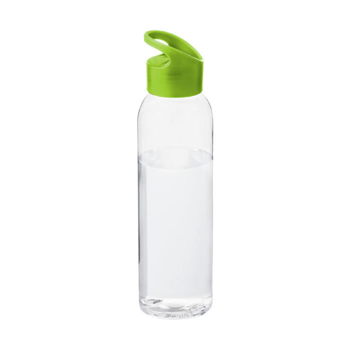 Botella clásica de tritán con tapón color verde lima Botella clásica de tritán con tapón color verde lima