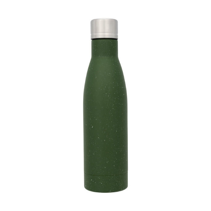 Botella moteada color verde vista delantera Botella moteada color verde vista delantera