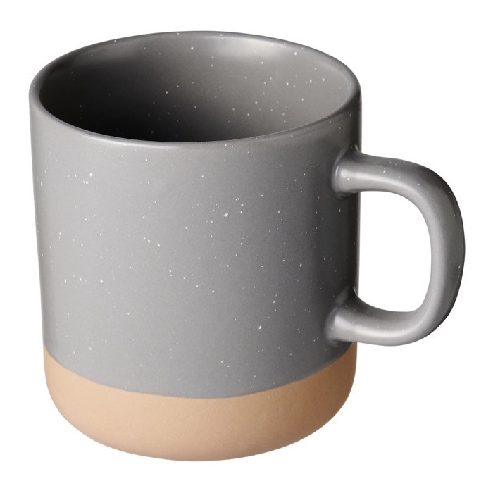 Taza de cerámica de fondo sin esmaltar color gris Taza de cerámica de fondo sin esmaltar color gris