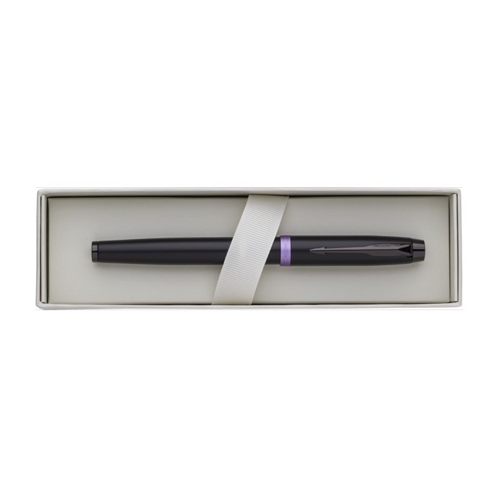 Roller metálico con anillas de colores tinta negra Parker color lila tercera vista