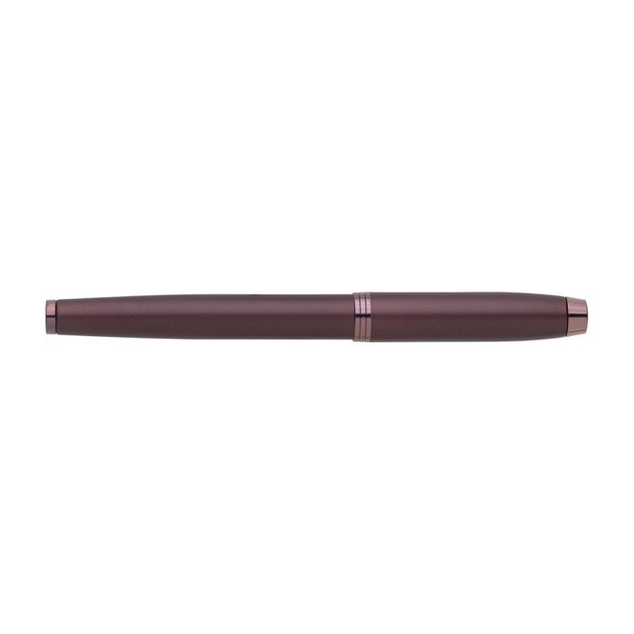 Roller metálico monocromático con estuche tinta negra Parker color burdeos cuarta vista Roller metálico monocromático con estuche tinta negra Parker color burdeos cuarta vista