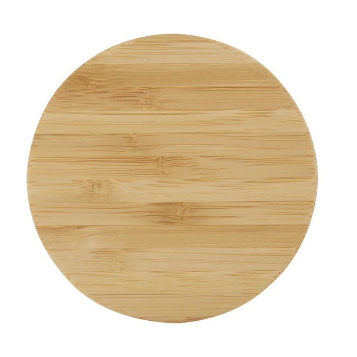 Vaso térmico con tapa de bambú orgánico color verde menta tercera vista frontal Vaso térmico con tapa de bambú orgánico color verde menta tercera vista frontal