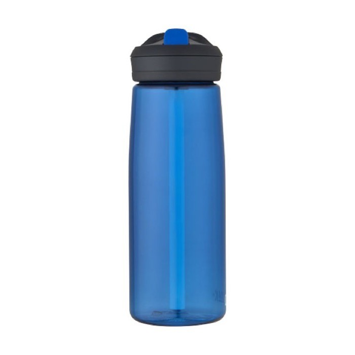 Botella CamelBak® de tritán reciclado con pajita antifugas 750ml color azul real segunda vista frontal Botella CamelBak® de tritán reciclado con pajita antifugas 750ml color azul real segunda vista frontal