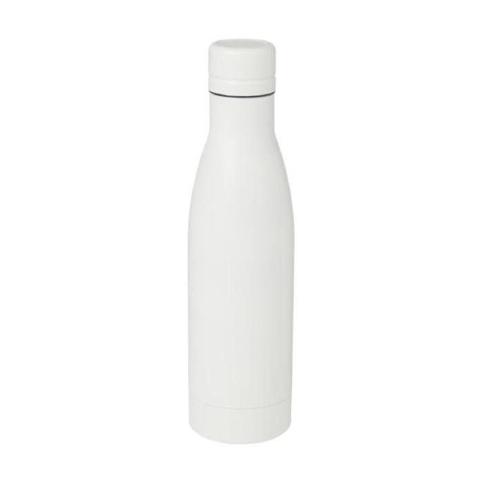 Botella térmica de acero inoxidable reciclado 500ml color blanco tercera vista