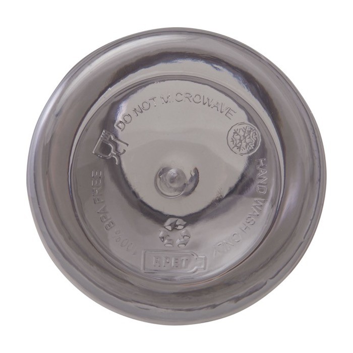 Botella transparente de plástico reciclado con mosquetón 400ml color negro segunda vista Botella transparente de plástico reciclado con mosquetón 400ml color negro segunda vista